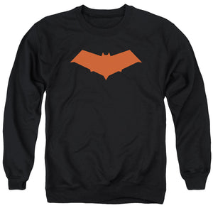 AN OFFCIALLY LICENSED BATMAN RED HOOD ADULT UNISEX CREWNECK SWEATSHIRT BLACK