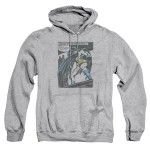 AN OFFCIALLY LICENSED BATMAN BAT ORIGINS ADULT UNISEX PULLOVER HOODIE ATHLETIC HEATHER