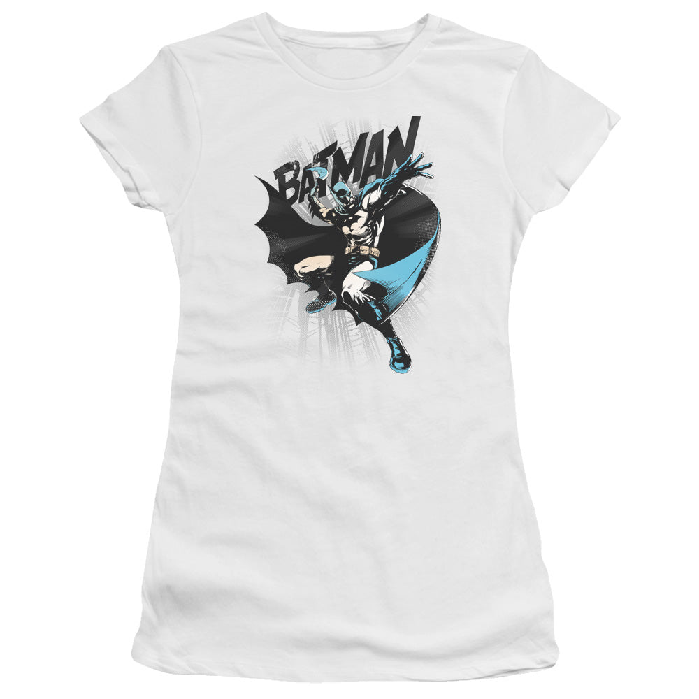 Batman Batarang Throw Licensed Women's T-Shirt Juniors LG-2X