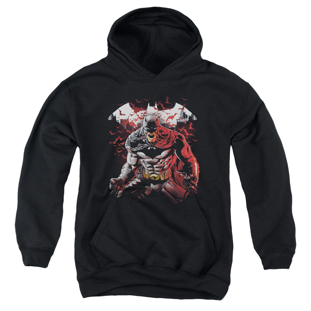 Batman Raging Bat Licensed Youth Hoodie (Ages 8-12) SM-XL