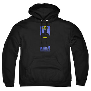 AN OFFCIALLY LICENSED BATMAN BATMAN BLOCK ADULT UNISEX PULLOVER HOODIE BLACK