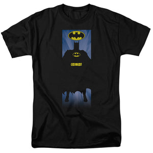 AN OFFCIALLY LICENSED BATMAN BATMAN BLOCK MEN'S REGULAR FIT T-SHIRT BLACK