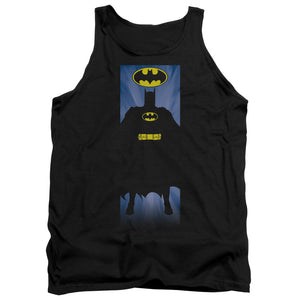 AN OFFCIALLY LICENSED BATMAN BATMAN BLOCK ADULT UNISEX TANK TOP BLACK
