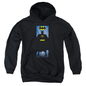 AN OFFCIALLY LICENSED BATMAN BATMAN BLOCK YOUTH HOODIE BLACK