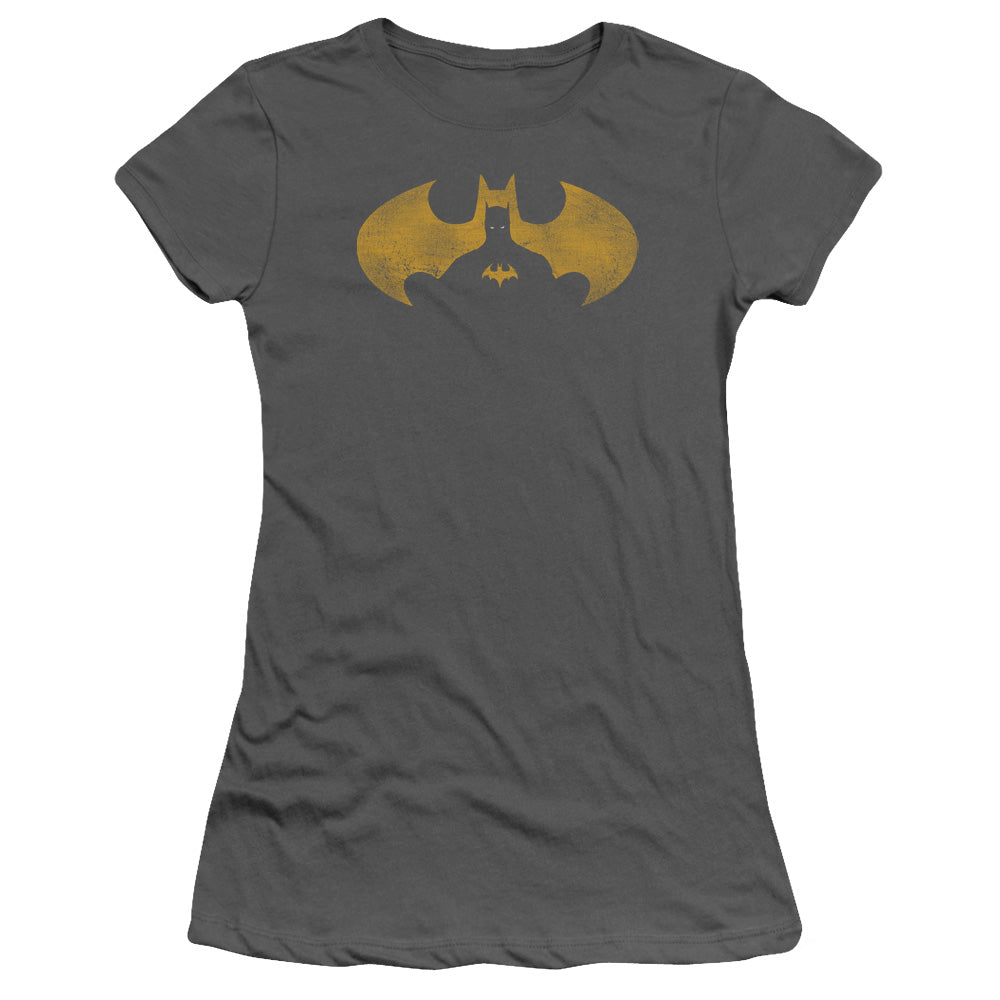 Batman Bat Symbol Knockout Licensed Women's T-Shirt Juniors SM-2X
