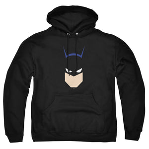 AN OFFCIALLY LICENSED BATMAN  BAT HEAD ADULT UNISEX PULLOVER HOODIE BLACK