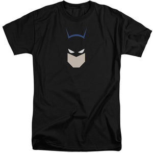 AN OFFCIALLY LICENSED BATMAN  BAT HEAD MEN'S TALL FIT T-SHIRT BLACK