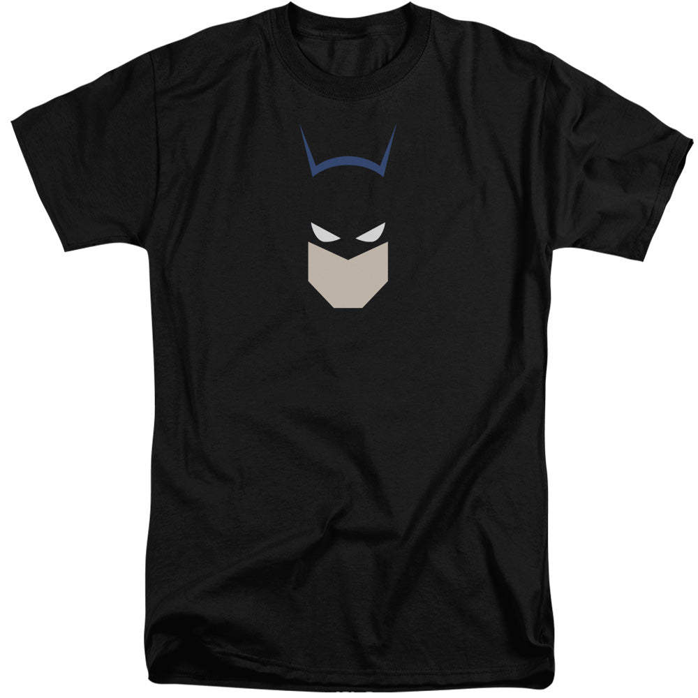AN OFFCIALLY LICENSED BATMAN  BAT HEAD MEN'S TALL FIT T-SHIRT BLACK