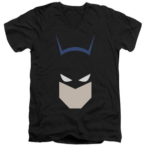 AN OFFCIALLY LICENSED BATMAN  BAT HEAD MEN'S V-NECK T-SHIRT BLACK