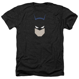 AN OFFCIALLY LICENSED BATMAN  BAT HEAD MEN'S HEATHER T-SHIRT CHARCOAL
