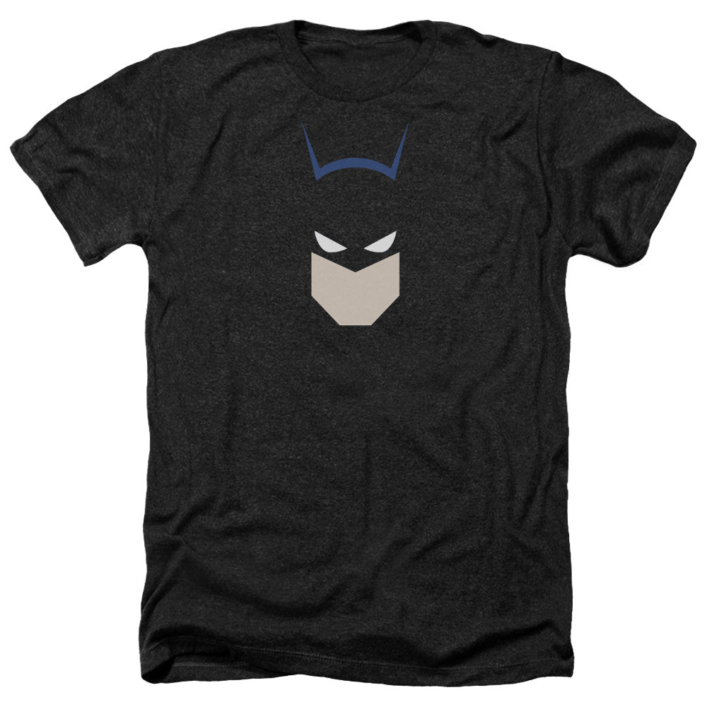 AN OFFCIALLY LICENSED BATMAN  BAT HEAD MEN'S HEATHER T-SHIRT CHARCOAL