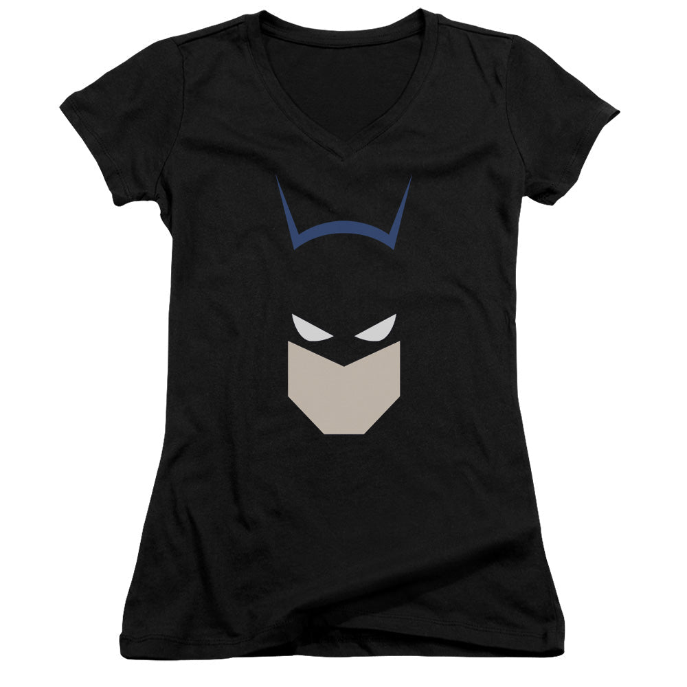 Batman Bat Head Licensed Women's T-Shirt Juniors V-Neck SM