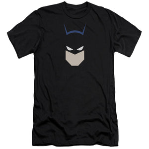 AN OFFCIALLY LICENSED BATMAN  BAT HEAD MEN'S PREMIUM SLIM FIT T-SHIRT BLACK