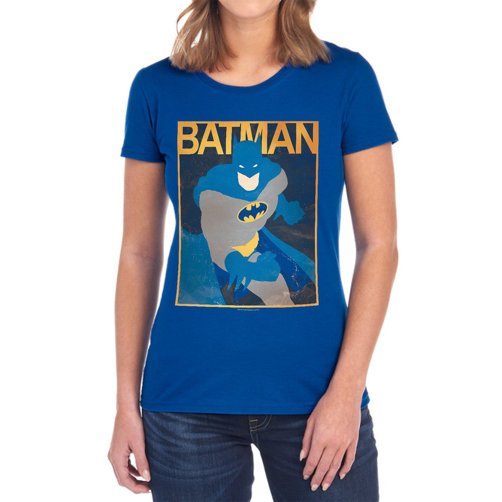 Batman Simple Bm Poster Licensed Women's T-Shirt Regular Fit SM-2X