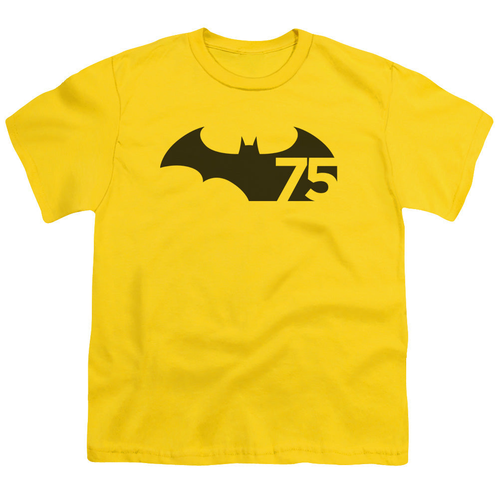 Batman 75 Logo Licensed Kid's T-Shirt (Ages 4-7) XS-XL