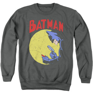 AN OFFCIALLY LICENSED BATMAN DETECTIVE 75 ADULT UNISEX CREWNECK SWEATSHIRT CHARCOAL