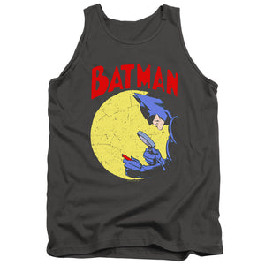 AN OFFCIALLY LICENSED BATMAN DETECTIVE 75 ADULT UNISEX TANK TOP CHARCOAL