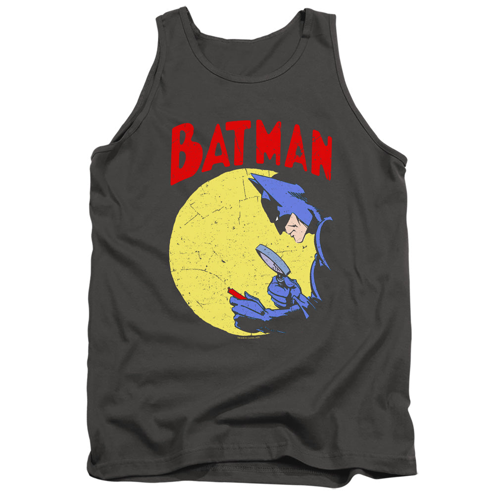 AN OFFCIALLY LICENSED BATMAN DETECTIVE 75 ADULT UNISEX TANK TOP CHARCOAL