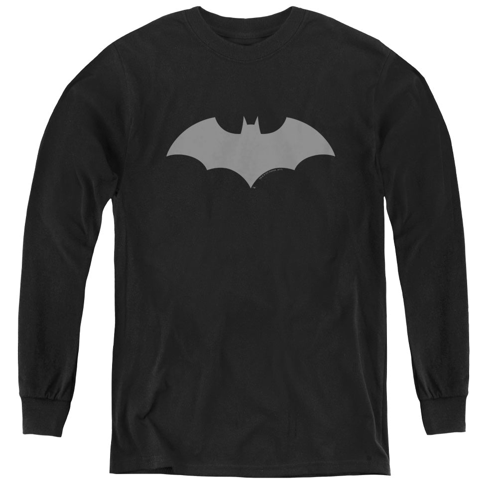 AN OFFCIALLY LICENSED BATMAN 52 BLACK YOUTH LONG SLEEVE T-SHIRT BLACK