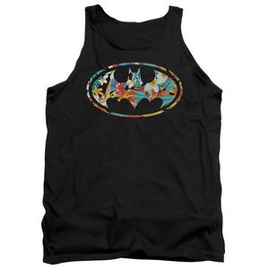 AN OFFCIALLY LICENSED BATMAN HAWAIIAN BAT ADULT UNISEX TANK TOP BLACK