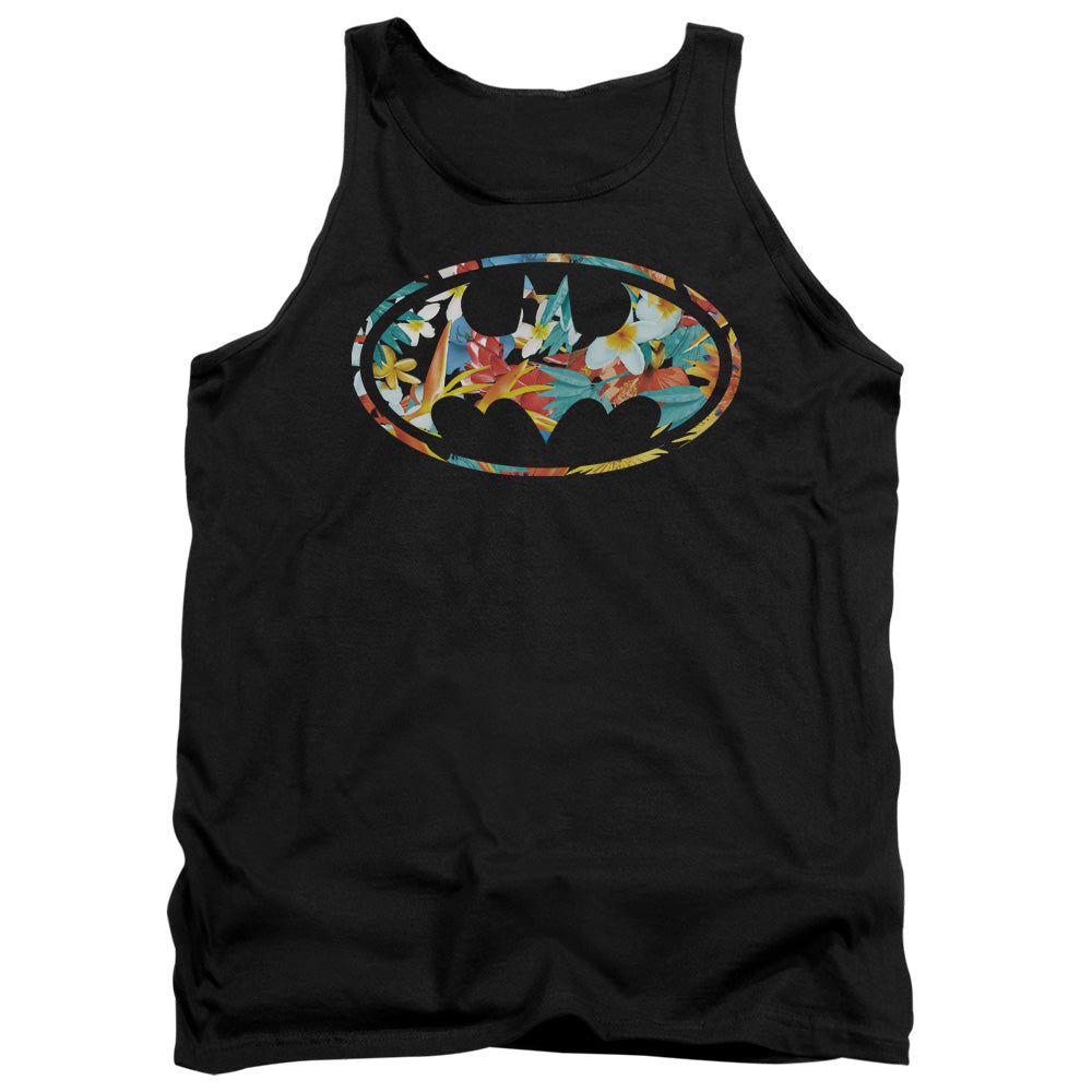 AN OFFCIALLY LICENSED BATMAN HAWAIIAN BAT ADULT UNISEX TANK TOP BLACK