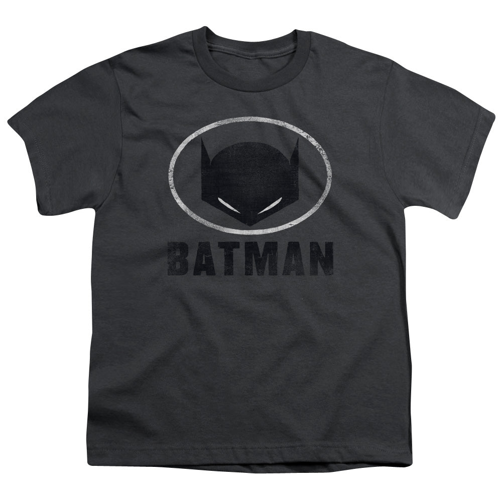 Batman Mask In Oval Licensed Kid's T-Shirt (Ages 4-7) XS-XL