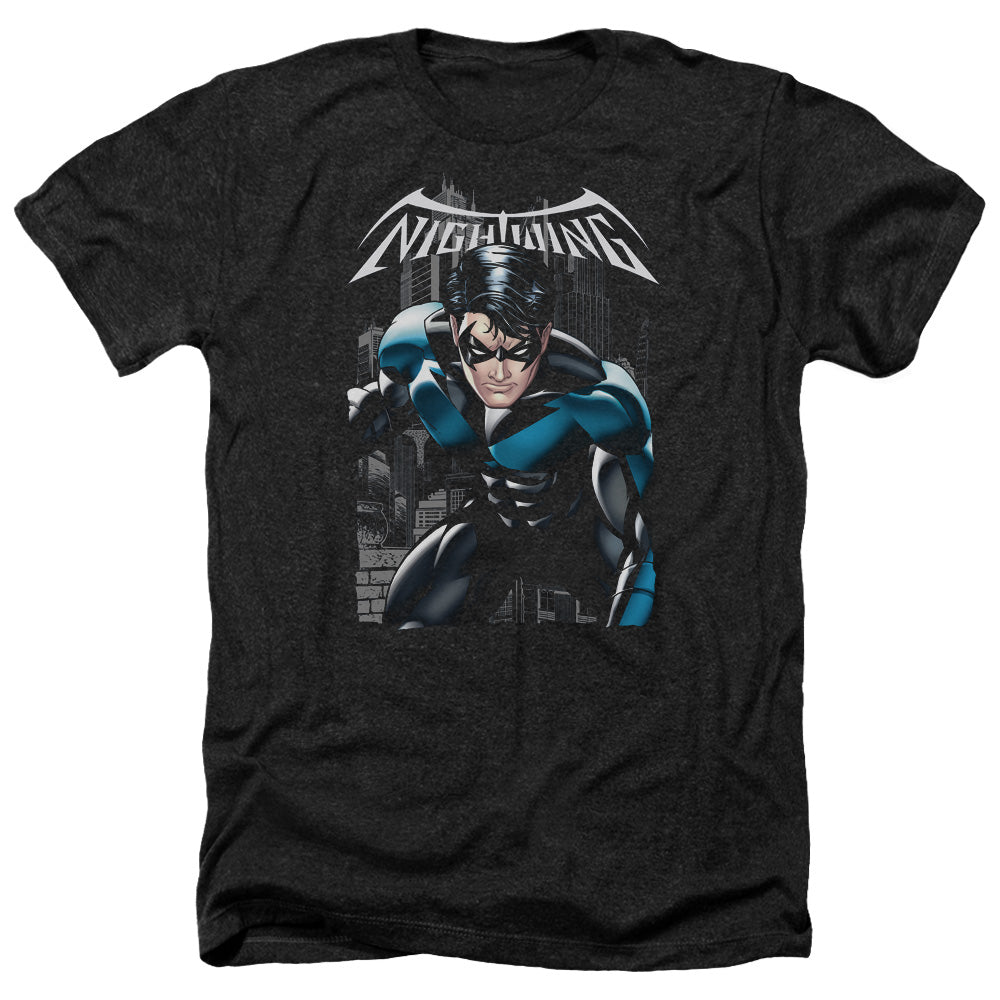 AN OFFCIALLY LICENSED BATMAN A LEGACY MEN'S HEATHER T-SHIRT CHARCOAL
