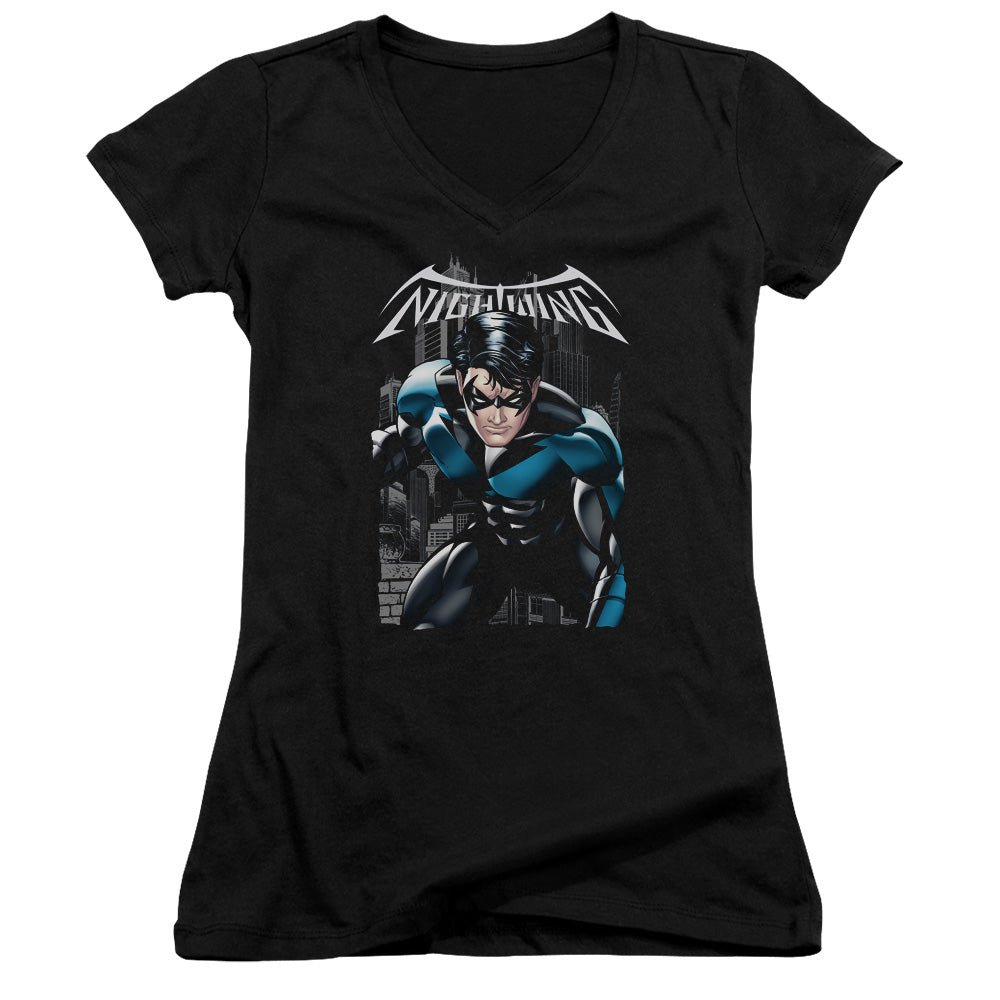 Batman A Legacy Licensed Women's T-Shirt Juniors V-Neck SM