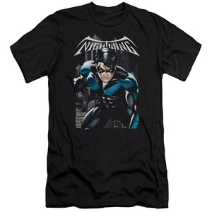 AN OFFCIALLY LICENSED BATMAN A LEGACY MEN'S PREMIUM SLIM FIT T-SHIRT BLACK