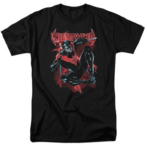 AN OFFCIALLY LICENSED BATMAN LIGHTWING MEN'S REGULAR FIT T-SHIRT BLACK
