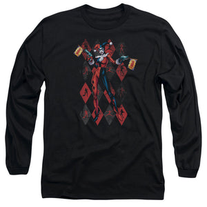 AN OFFCIALLY LICENSED BATMAN POW POW MEN'S LONG SLEEVE T-SHIRT BLACK