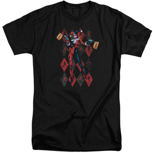 AN OFFCIALLY LICENSED BATMAN POW POW MEN'S TALL FIT T-SHIRT BLACK