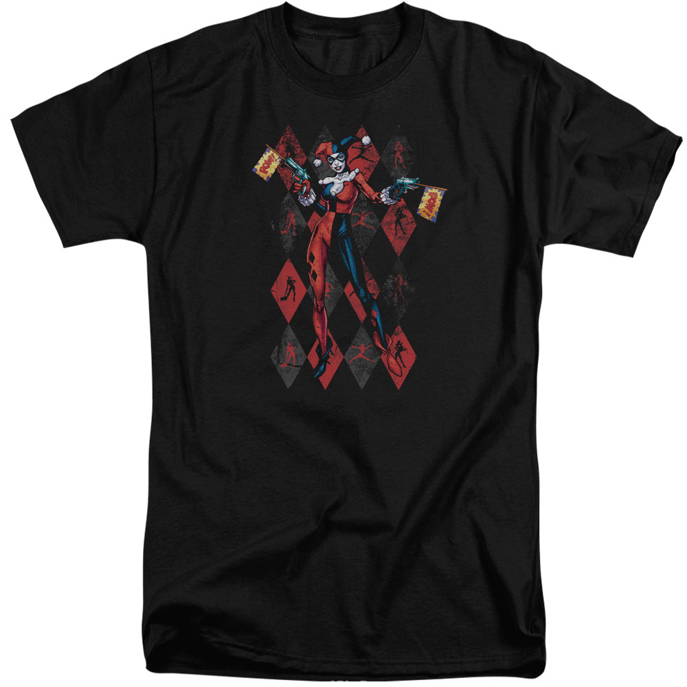 AN OFFCIALLY LICENSED BATMAN POW POW MEN'S TALL FIT T-SHIRT BLACK