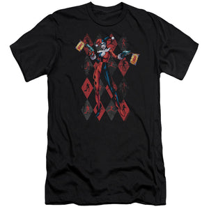 AN OFFCIALLY LICENSED BATMAN POW POW MEN'S PREMIUM SLIM FIT T-SHIRT BLACK