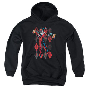 AN OFFCIALLY LICENSED BATMAN POW POW YOUTH HOODIE BLACK