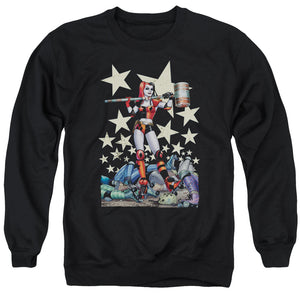 AN OFFCIALLY LICENSED BATMAN HAMMER TIME ADULT UNISEX CREWNECK SWEATSHIRT BLACK