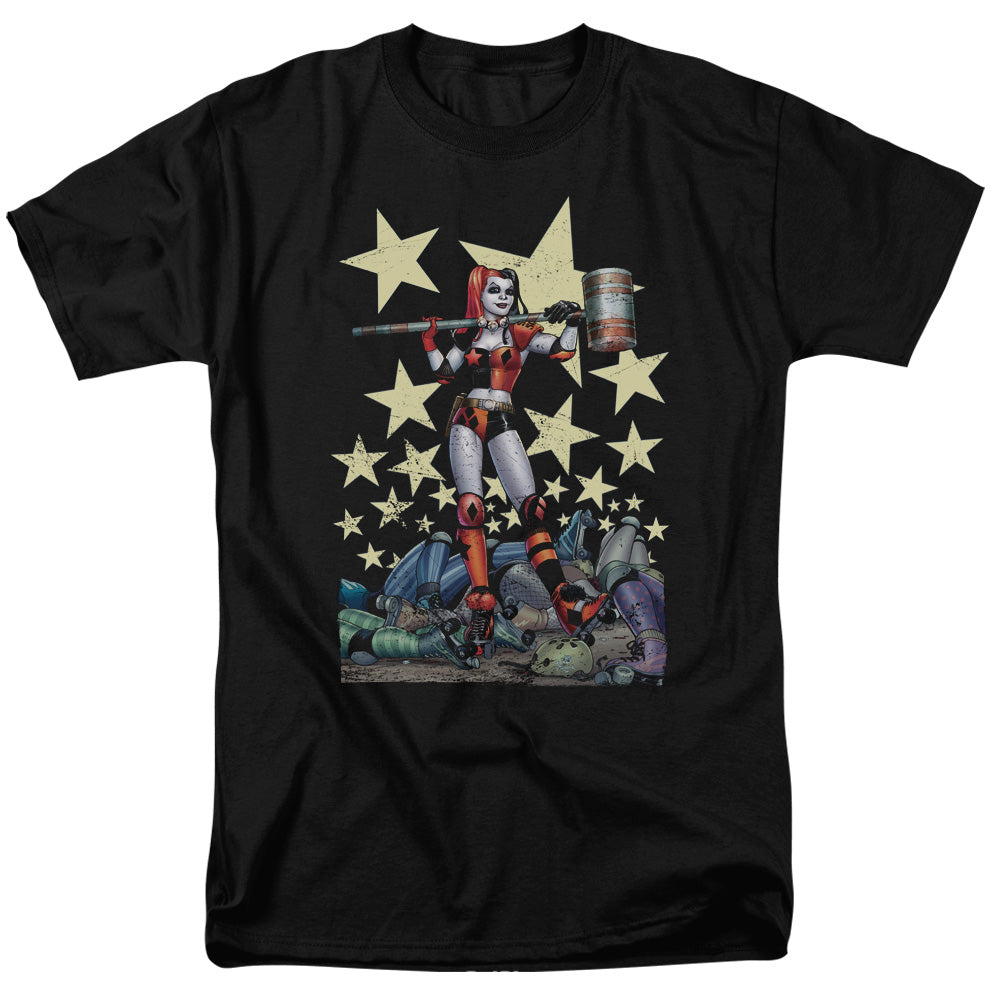 AN OFFCIALLY LICENSED BATMAN HAMMER TIME MEN'S REGULAR FIT T-SHIRT BLACK