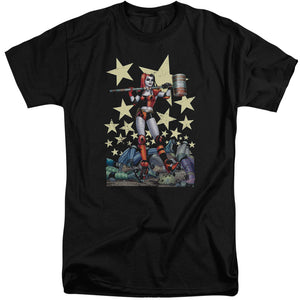 AN OFFCIALLY LICENSED BATMAN HAMMER TIME MEN'S TALL FIT T-SHIRT BLACK