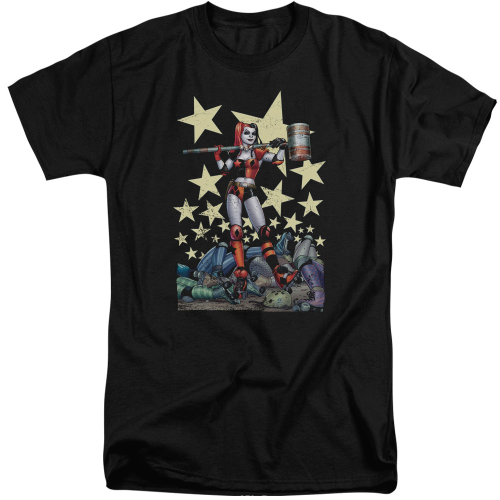 AN OFFCIALLY LICENSED BATMAN HAMMER TIME MEN'S TALL FIT T-SHIRT BLACK