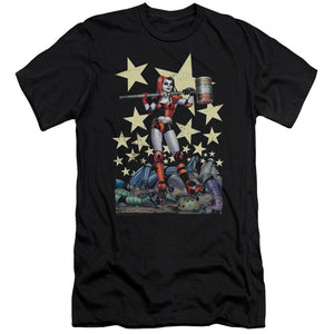 AN OFFCIALLY LICENSED BATMAN HAMMER TIME MEN'S PREMIUM SLIM FIT T-SHIRT BLACK