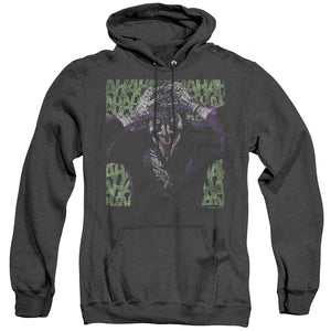 AN OFFCIALLY LICENSED BATMAN INSANITY ADULT UNISEX HEATHER PULLOVER HOODIE BLACK