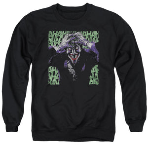 AN OFFCIALLY LICENSED BATMAN INSANITY ADULT UNISEX CREWNECK SWEATSHIRT BLACK