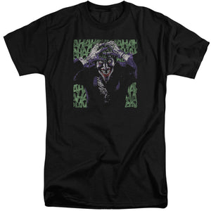 AN OFFCIALLY LICENSED BATMAN INSANITY MEN'S TALL FIT T-SHIRT BLACK