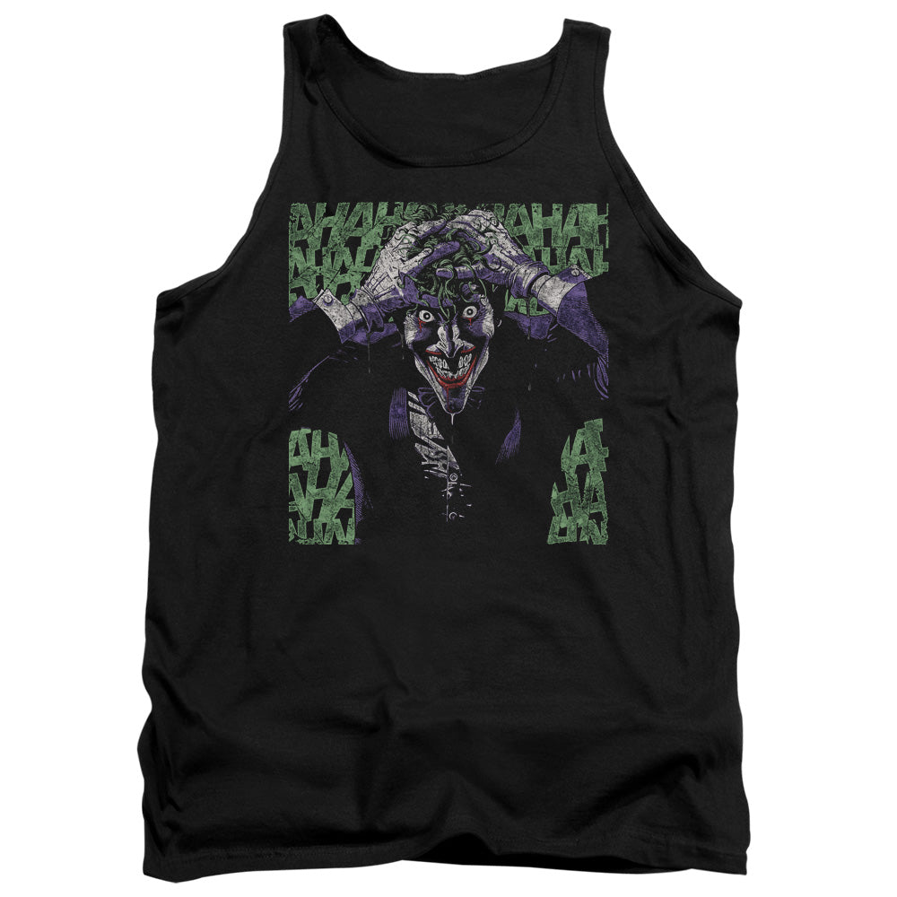 AN OFFCIALLY LICENSED BATMAN INSANITY ADULT UNISEX TANK TOP BLACK