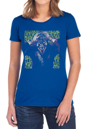 AN OFFCIALLY LICENSED BATMAN INSANITY WOMEN'S REGULAR FIT T-SHIRT BLACK
