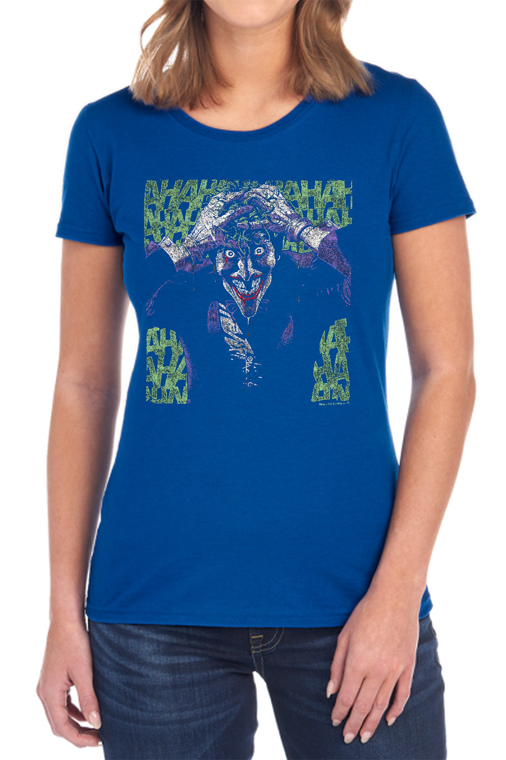 AN OFFCIALLY LICENSED BATMAN INSANITY WOMEN'S REGULAR FIT T-SHIRT BLACK