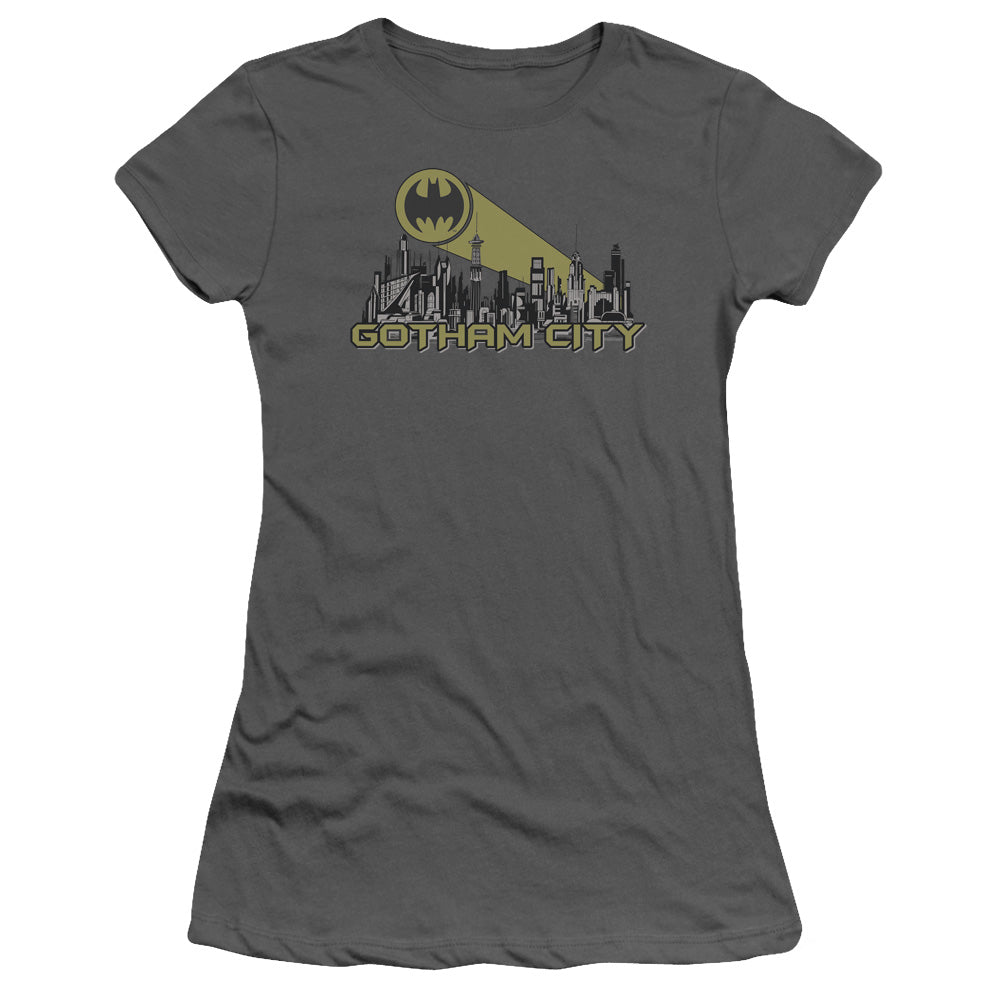 Batman Gotham Skyline Licensed Women's T-Shirt Juniors SM-2X