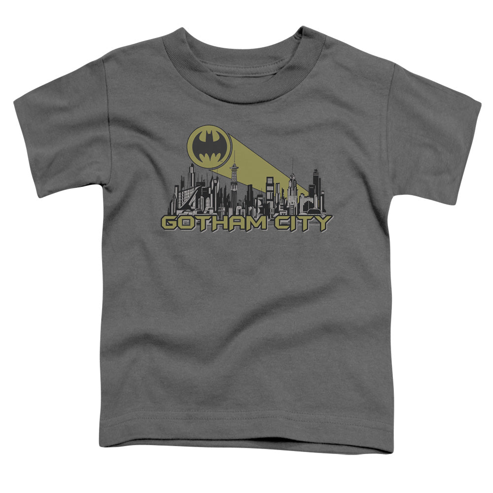 Batman Gotham Skyline Licensed Toddler T-Shirt SM-LG