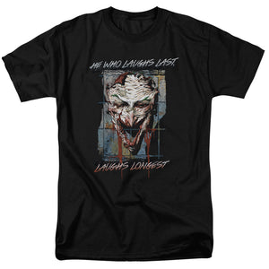 AN OFFCIALLY LICENSED BATMAN JUST FOR LAUGHS MEN'S REGULAR FIT T-SHIRT BLACK