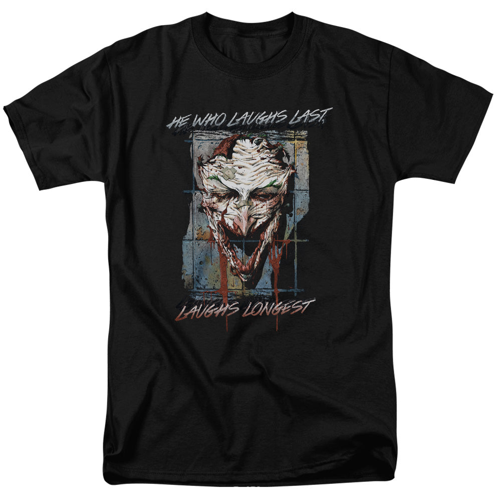 AN OFFCIALLY LICENSED BATMAN JUST FOR LAUGHS MEN'S REGULAR FIT T-SHIRT BLACK